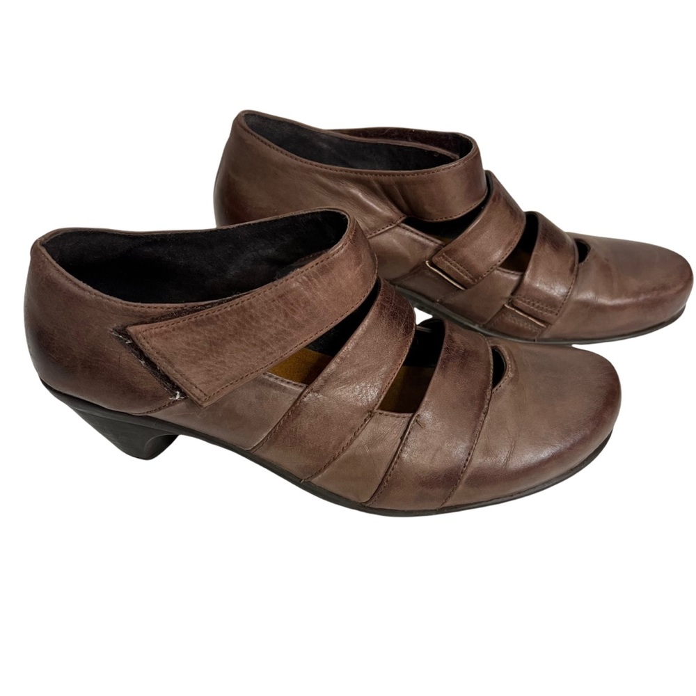 NAOT Multi Strap Mary Jane Leather Shoes Grey Size 39